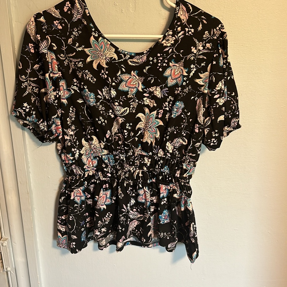 Eclair Floral Blouse size L - Picture 3 of 3